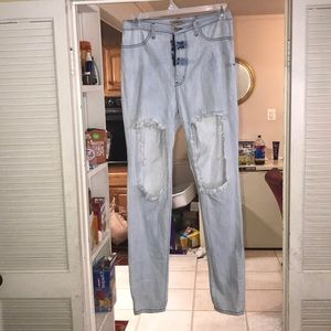 Jeans  knee cut out